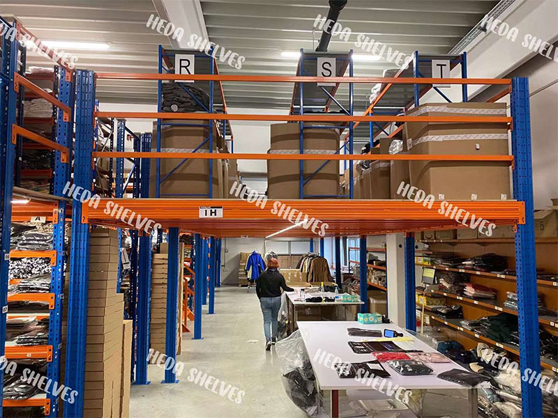 Mezzanine Floor Racking Systems For Clothing Warehouse Storage