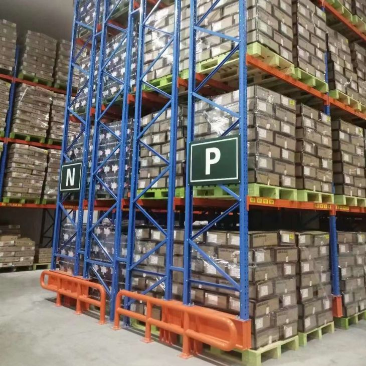 warehouse racking with numbering system