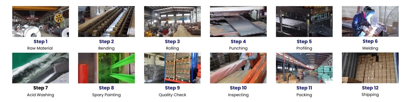 warehouse racks production