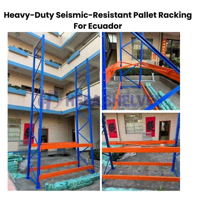 2500kg Heavy-Duty Seismic-Resistant Pallet Racking For Ecuador