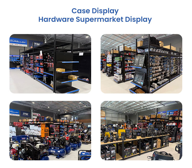 Case of Warehouse Gondola Shelves