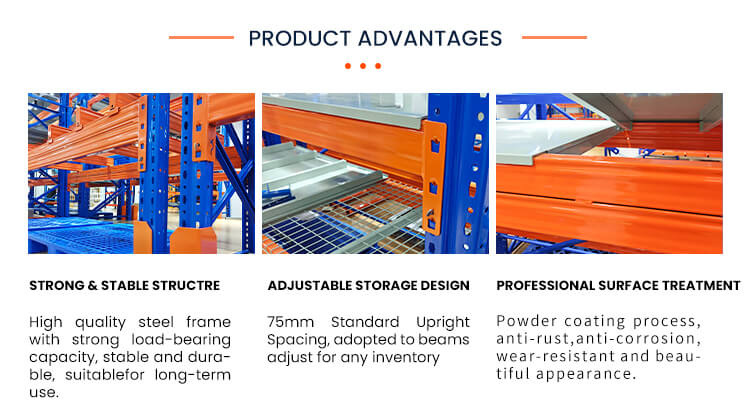 Feature of heavy duty racking