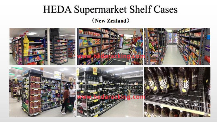 shelves supermarket case