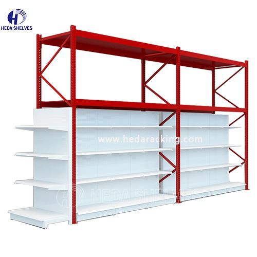 Supermarket Racking System Combined Storage and Display Solutions