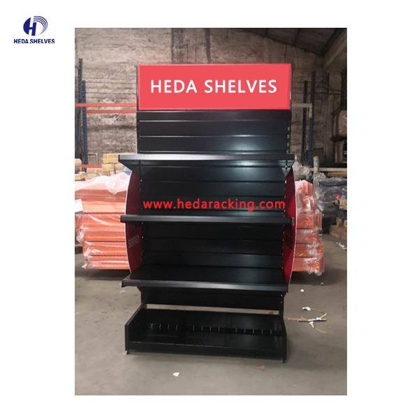 snake display racking with side board