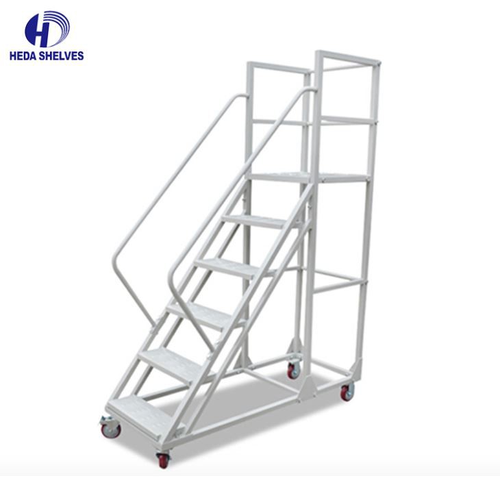 Warehouse Step Ladder Cart